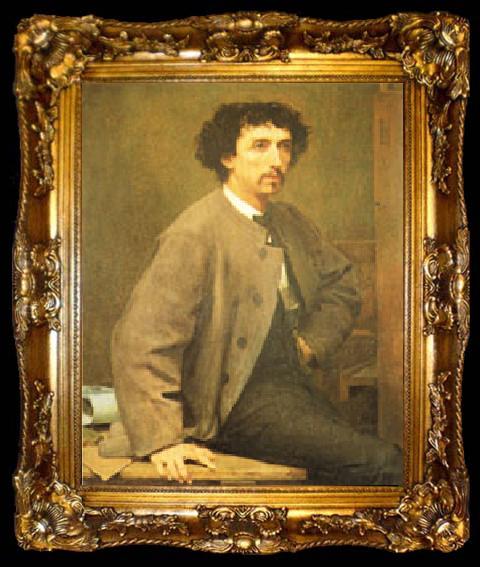 framed  Paul Baudry Portrait of Charles Garnier, ta009-2
